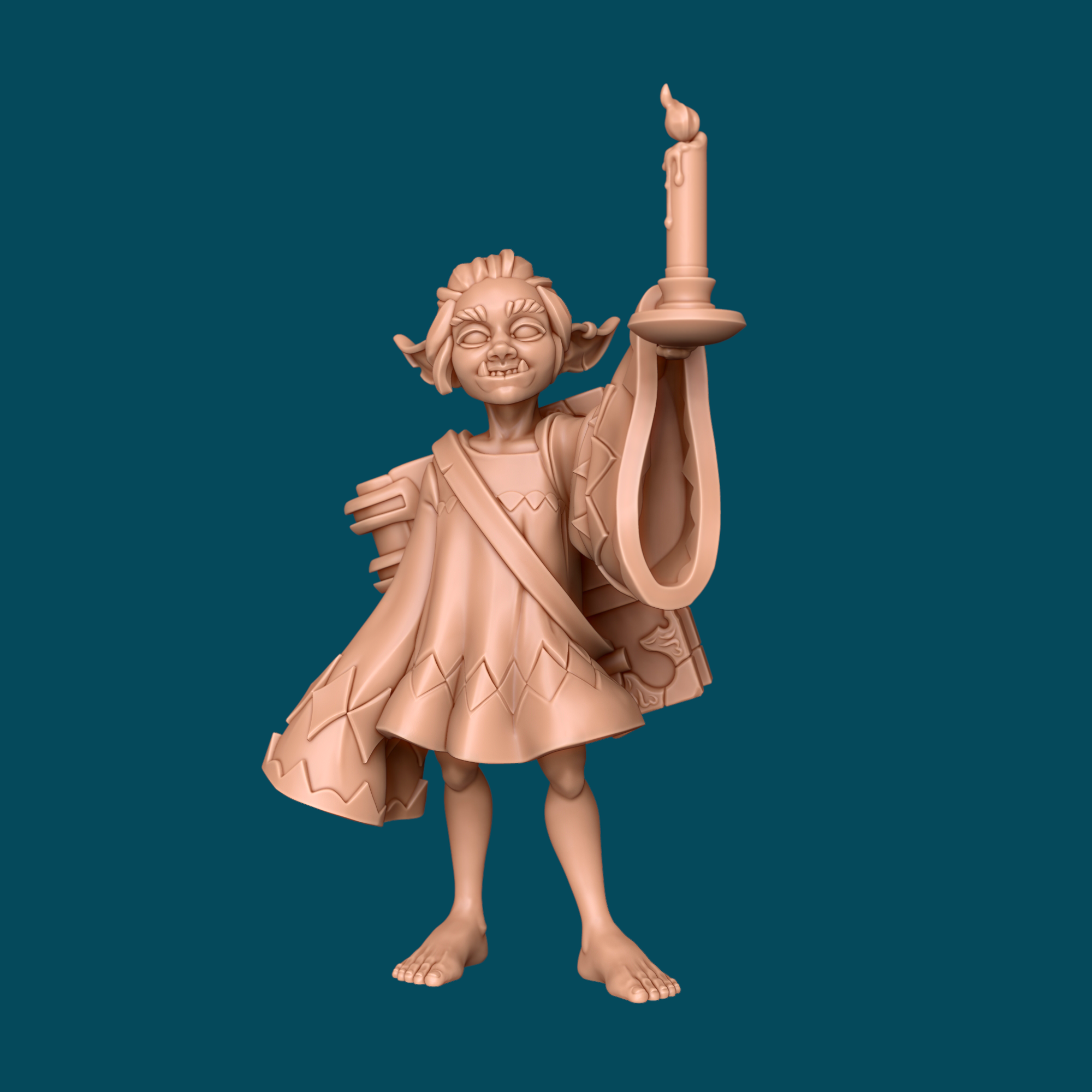 Tooi, a sleepy goblin mage